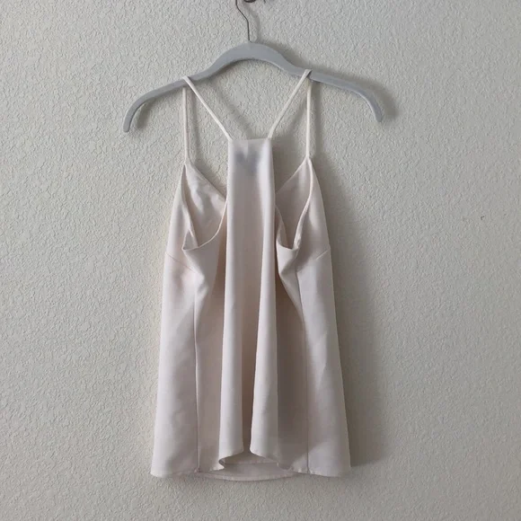 Banana Republic Petite Cream Spaghetti Strap V-Neck Blouse Size XS - Picture 8 of 9